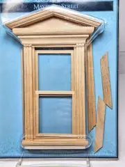 Mayberry Street Miniatures Pediment Victorian Window 1:12 Scale