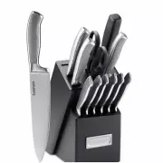 NEW Cuisinart Graphix Collection 13-PC Stainless Steel Cutlery Knife Block Set