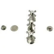 Kingston Brass KB32.BX Metropolitan 1.5 GPM Widespread Bidet - Nickel