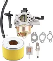 GX240 Carburetor w Air Filter Fuel Line for GX270 GX 240 270 270cc 8HP 9HP Engine WT30X Pump 16100-ZH9-W21(Silver)