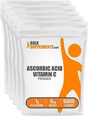 BulkSupplements.com Vitamin C Powder - Pure Ascorbic Acid - Non-GMO - Vitamin C Supplement - Ascorbic Acid Powder - VIT C - Ascorbic Acid Vitamin C - Pure Vitamin C (5 Kilograms - 11 lbs)
