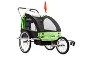 Tag-along Kids Bike Trailer Bicycle Pram Stroller Children Jogger Green