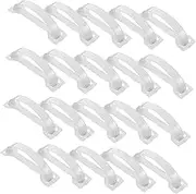 JUMPLAWN 100Pcs Box Straps for Cardboard Boxes Handles for Present Boxes Milk Cartons Easy Installation Comfortable Grip High Reliability for Packaging Shipping