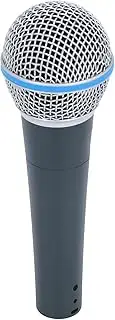 Handheld Microphone, Cardioid Vocal Dynamic Microphone, Karaoke Mic, 3 Pin XLR Connector, Aluminum Alloy, for Karaoke Singing Speech Stage Performance