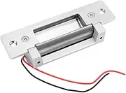 Electric Door Strike Lock ANSI Standard Heavy Duty Fail-Secure/Fail-Safe Adjustable 12V DC for Door Access Control System Cylindrical Locksets Silver