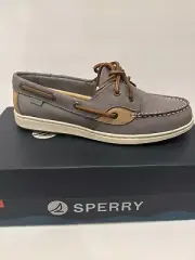 Sperry Memory Foam Ladies Size 6/NEW!!/Coastfish 2-Eye Textured Gray