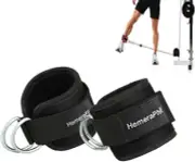 Double D-ring Ankle Cuff Straps Adjustable Leg Weight Wrist Belt for Cable
