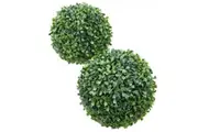 Glamorous Fusion Boxwood Ball Artificial Fake Plant Decorative 25cm - Green