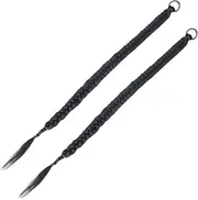 ELAYARD 2pcs Long Braided Wig Ponytail Extensions for Women Synthetic Hair Piece for Parties Cosplay and Festivals Skin Friendly Durable Hair Extensions for Braids