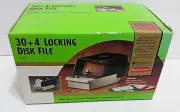 NOS RUBBERMAID 30+4 Locking Disk File #304 Diskette Storage New In Sealed Box