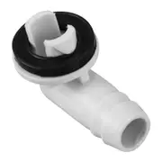 Air Conditioner AC Drain Hose Connector Elbow Fitting with Rubber Ring for Mini-Split Units and Window AC Unit 3/5 Inch(15mm) White gray