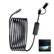 5m Phone Endoscope Camera 3.0MP HD Borescope Inspection Camera For iOS/Android
