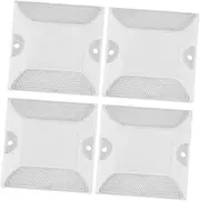 BESTYASH 4Pcs Reflective Lane Markers for Enhanced Night Safety Durable Driveway Reflector Road Pavement Markers All Weather Performance for Speed Bumps Sidewalks Crosswalks