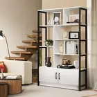 5 Tier Display Shelf Cabinet Storage Bookshelf Bookcase Ladder Stand Rack White