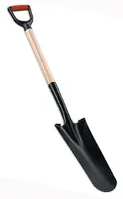 CORONA Clipper Company, Drain Spade 16 GA D Handle, Part No. 409428 (Catalog Category: Tools / Shovels, Spades, Forks)