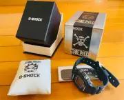 CASIO G SHOCK One Piece COLLABORATION DW 5600VT Straw Hat Gang Black watch New