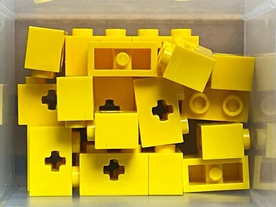 LEGO Parts - Yellow Technic Brick 1 x 2 w Axle Hole - No 32064 - QTY 20