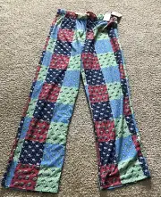 NEW VINEYARD VINES HOLIDAY CHRISTMAS PATCHWORK LOUNGE PANTS 8-10