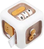 Educational Sensory Busy Cube for Portable Montessori Plaything for Skill Development and Exploration Engaging Learning Activities for Age