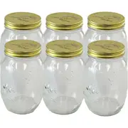 12 x 1L Large Preserving Jar 1000ML Conserve Glass Jars Chutney Storage Jam Sauces