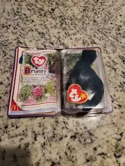 RARE RETIRED 2000 Mcdonalds Bronty the brontosaurus Ty beanie baby W/ ERRORS