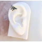 Skull Skeleton Hand Labret for Tragus, Flat, Helix, Cartilage, Medusa, and Lobe.