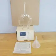 Vintage Glass Dimensions Oil Lamp Illusion Light w/Wick, Box & Funnel Unused