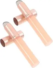OATIPHO 2Pcs Silicone Lip Gloss Applicators with Lid Reusable Makeup Tools for Even Lip Color Application for Liquid Lipstick Eyeshadow Skin Friendly Practical Durable