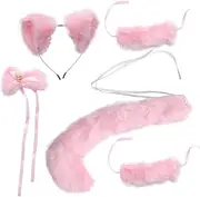 DEARMAMY Tail Suit Set Cosplay Accessories Plush Party Supplies Stage Performance