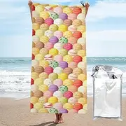 Ice Cream Quick Dry Towel Microfiber Sports Gym Shower Home Use Hiking Bathroom Multifunctional