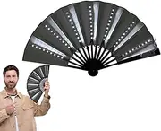 [Generic] Light Up Foldable Fan - LED Hand Fan for Dancing - Cosplay Performance Props for Dancing Wedding Party, Hot Weather Cooling Tools