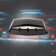 Universal Hood Scoop Vent Bonnet Cover Trim Car Air Flow Decorative Gloss Black