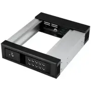 StarTech HSB1SATSASBA 5.25" to 3.5" HDD Hot Swap Bay Traless Aluminum Built BLK