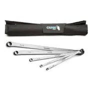 Capri Tools 0 Degree Offset Extra Long Box End Wrench Set, SAE, 5-Piece