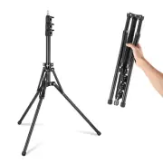 NEEWER Light Stand with 180° Reversible Legs 70"/178cm Travel Tripod Stand