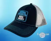 New Bud Light Budweiser Beer Vintage Men's Snapback Trucker Cap Hat