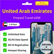 [ eSIM ] UAE eSIM SIM 1GB+Unlimited / 3-20 Days 5G 4G ✨Same-Day Delivery✨