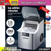 Devanti Ice Maker Machine Commercial Portable Ice Cube Tray Countertop 3.2L