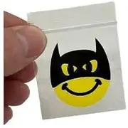 GRIP SEAL BAGS BAGGIES 800 2.25 x 2.25 INCH 60MM X 60MM SMILEY LOGO