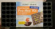 Plantation Products PHEX 72 Cells Hexagon Inserts with Dome Seed Starting Tray