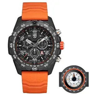 【LUMINOX 雷明時】Bear Grylls Survival 貝爾求生系列三眼計時腕錶 瑞士錶(3749)