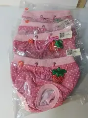 Pet Diaper Sanitary Pants Dot Strawberry Washable Dog Panties Underware 4x Large