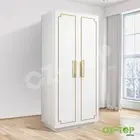Wardrobe LED Clothes Storage Cabinet Closet 2 Doors Cupboard Organiser Shelf