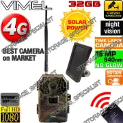 Hunting Camera 4G Trail Solar Panel Home Security Wireless IR No3g