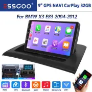 For BMW X3 E83 2004-2012 9" Android 13 Car GPS Wifi Radio Stereo IOS CarPlay RDS