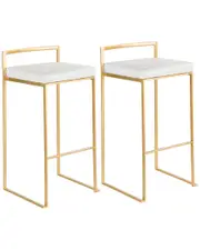 Lumisource Set of 2 Fuji Barstools