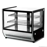68L Counter Top Square Glass Hot Food Display Bonvue GN-660HRT 2 Shelves Bench