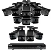 NEW Lorex 16 Channel 4K 3TB NVR + 12 8MP IP Cameras Nocturnal 30 fps Motorized
