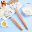 Handheld Bread Mixer Stainless Steel Kichen Cooking Whisk Durable Dough Whisk