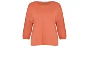 Katies - Womens Winter Tops - Orange Blouse / Shirt - Cotton - Casual Clothing